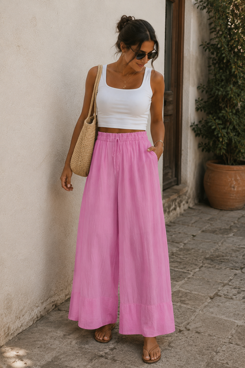 Palazzo Hose Lina Pink